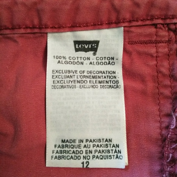 🌺LEVI'S Coral/Rust Color Shorts - Picture 4 of 4